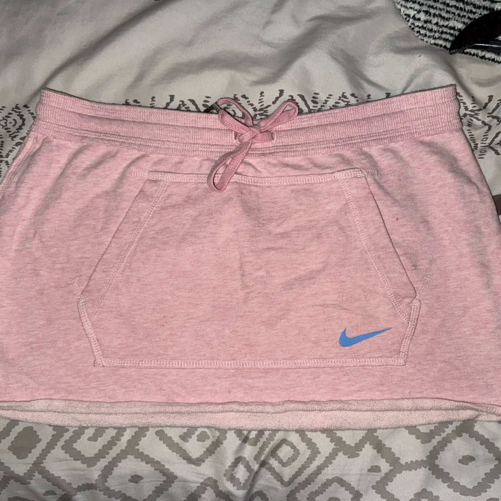 Nike Light Pink Skirt with Blue Swoosh